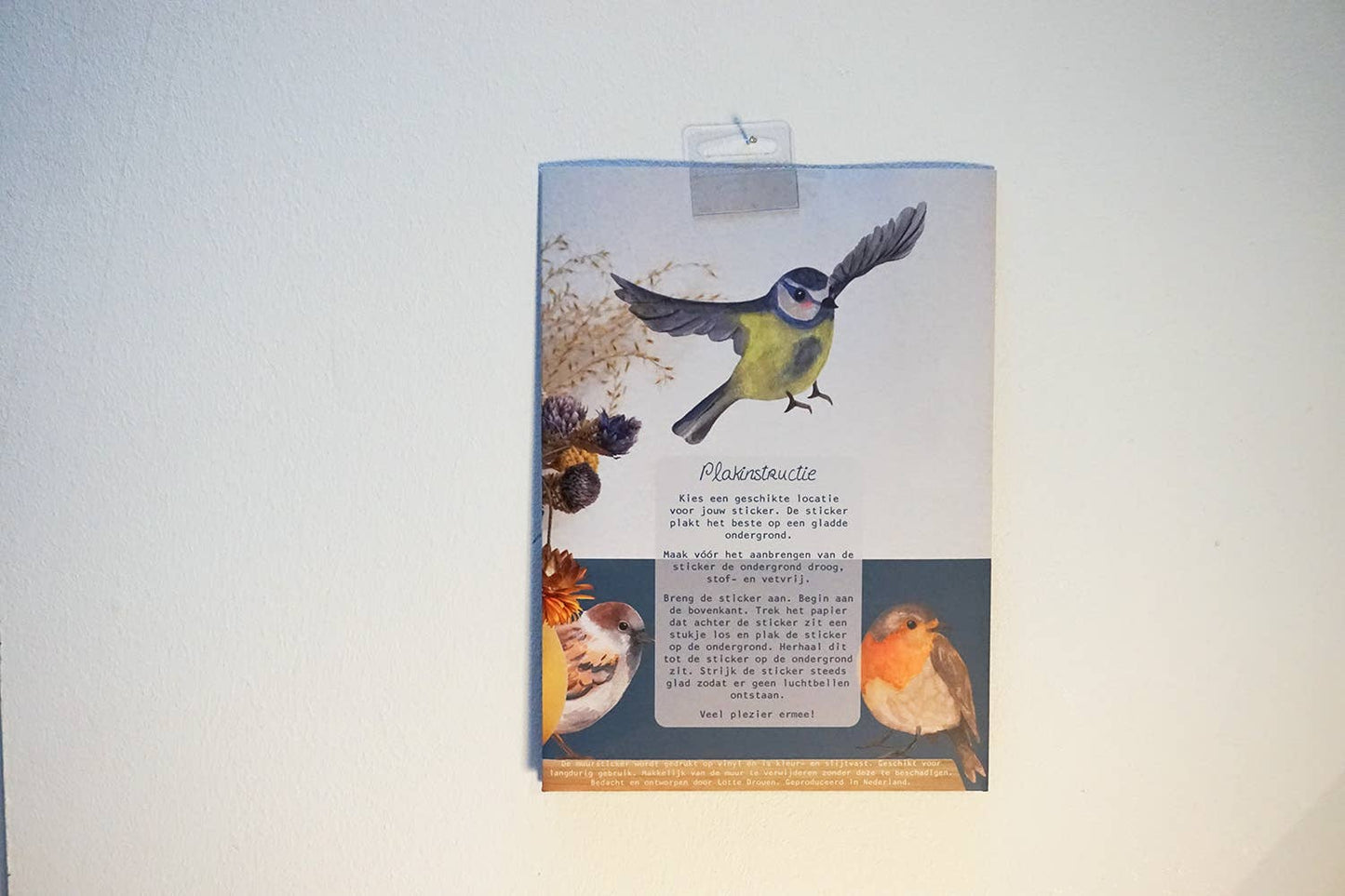 Muursticker Goudhaantje