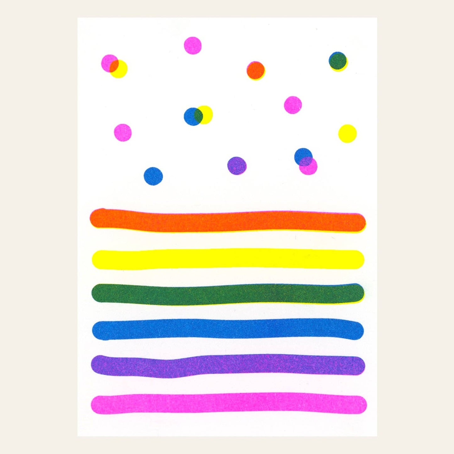 Confetti Ansichtkaart
