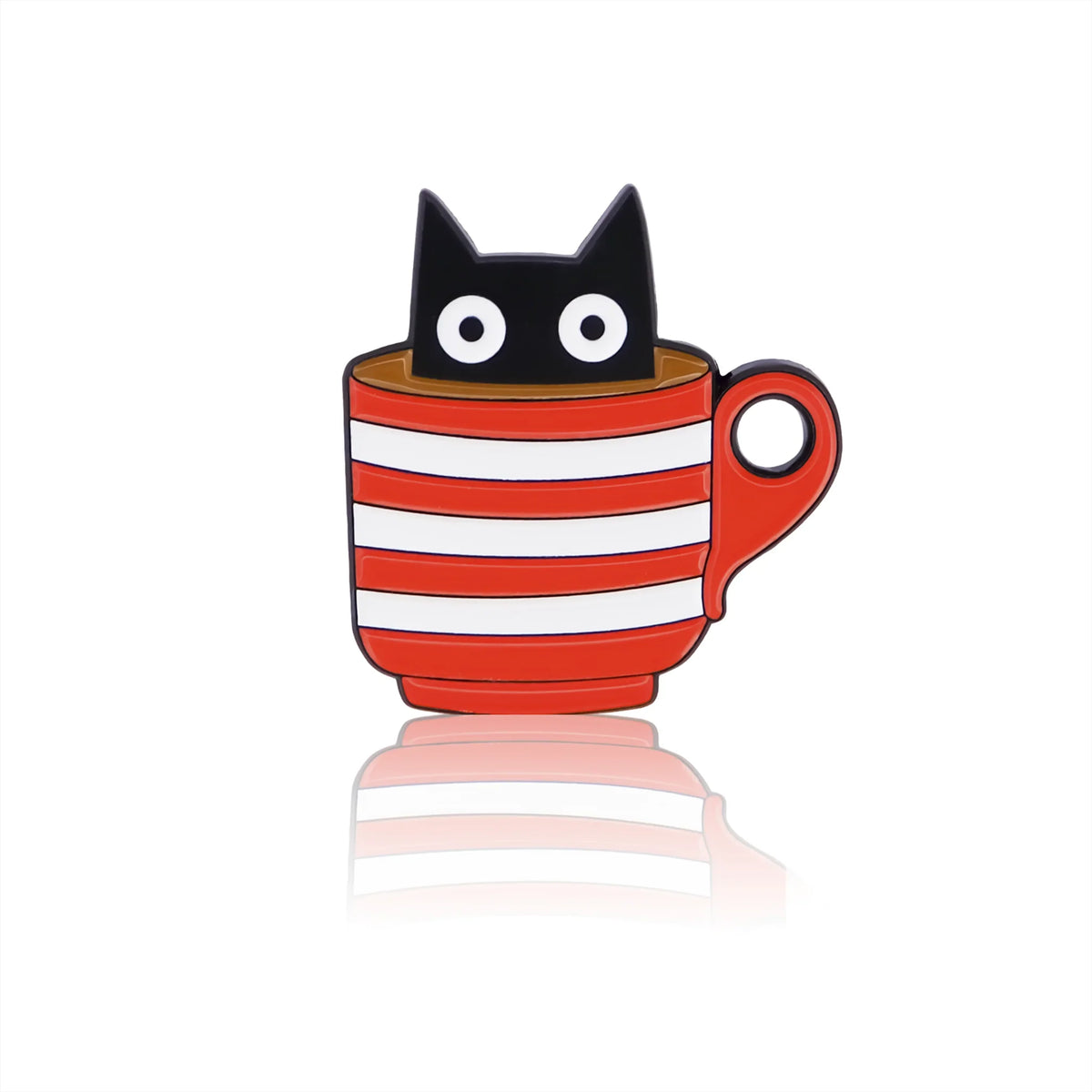 Pin - Kat in koffiemok