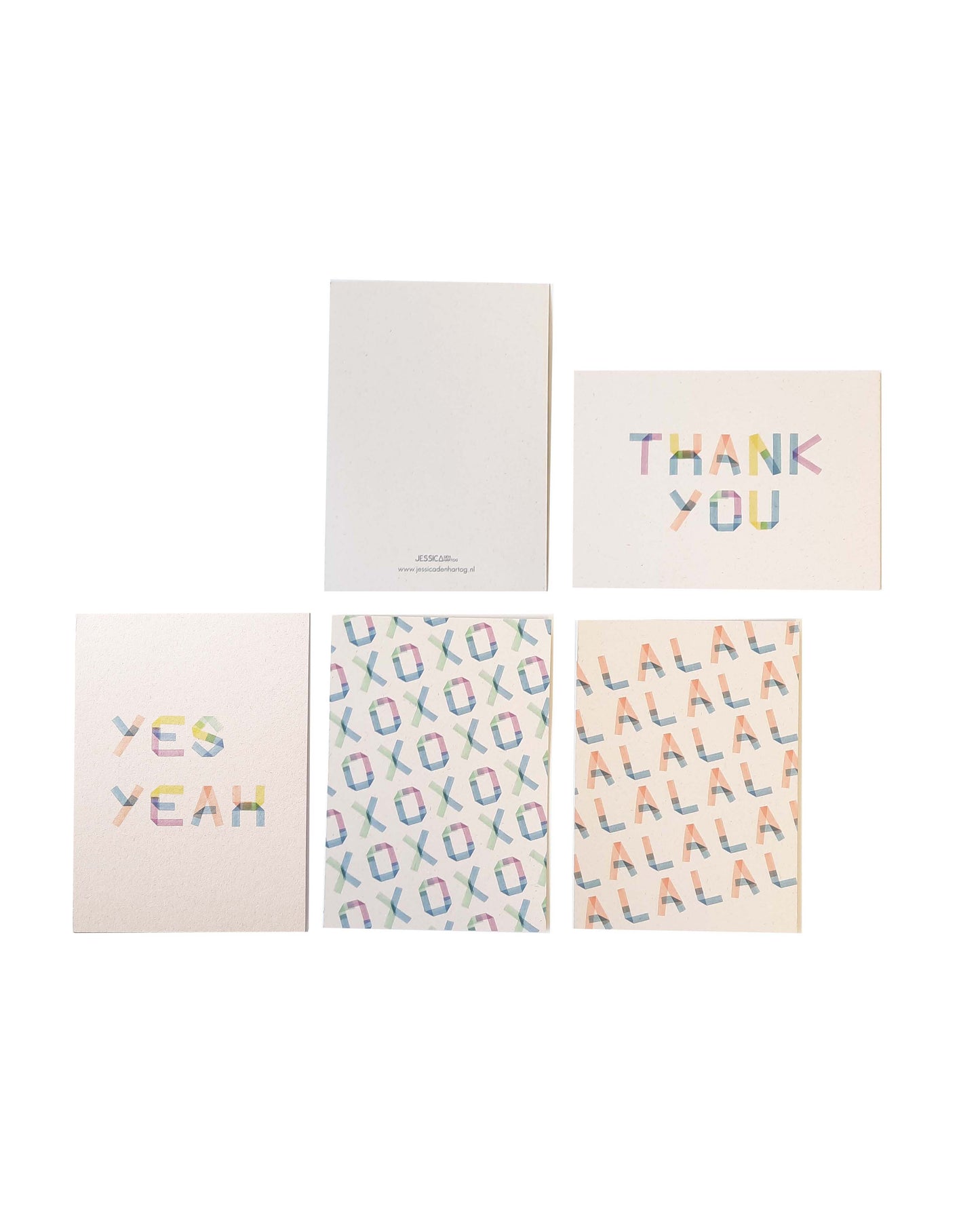 Set van 5 kaarten - Creative Notes